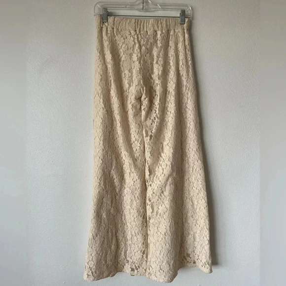 ELAN Ivory LACE Boho Genie Pants - Picture 7 of 10